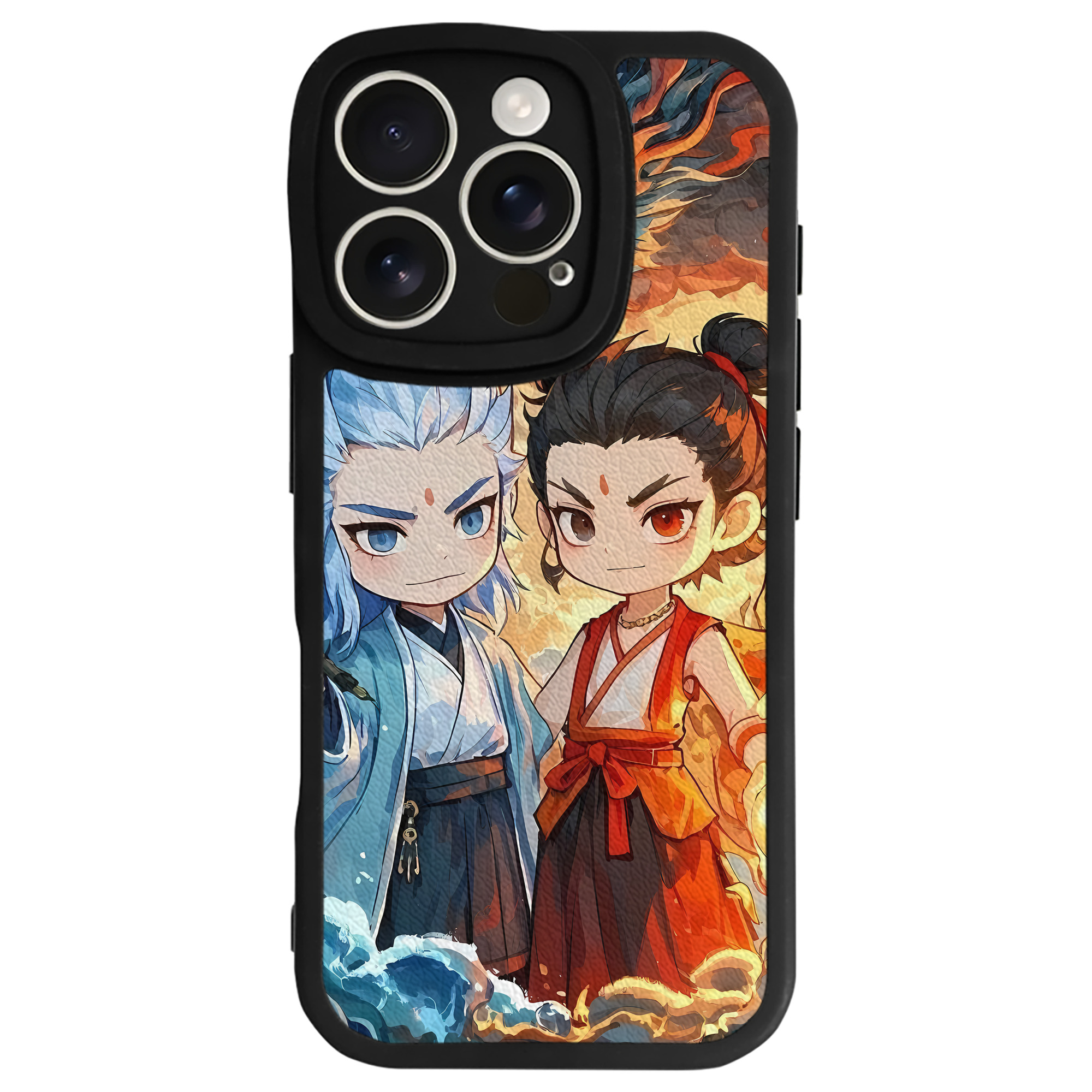 （画像用） Ne Zha 2 ナタ 魔童の大暴れ 【iPhone 16シリーズ対応】シリコンスマホケース（レザー調） 材質：シリコン